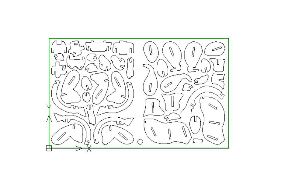 3D十二生肖兔线切割图案