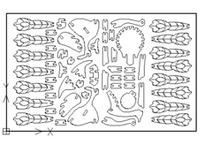 线切割“3D孔雀”图纸免费下载