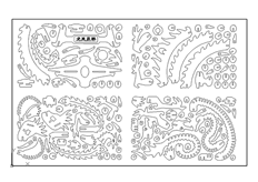 线切3D-龙凤呈祥,线切割图纸免费下载