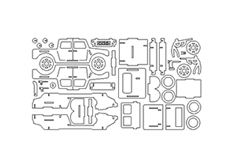 线切3D-吉普,线切割图纸免费下载
