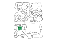 线切3D-12星座-天蝎座,线切割图纸免费下载