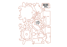 线切割3D-12星座-金牛座,线切割图纸免费下载