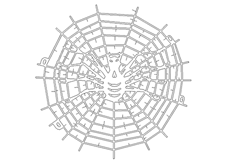 线切割2D-蜘蛛网,线切割图纸免费下载
