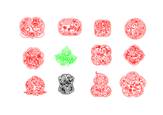 线切割2D-十二生肖剪纸,线切割图纸免费下载