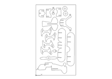 线切割3D-飞机1,线切割图纸免费下载
