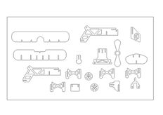 线切割3D-飞机2,线切割图纸免费下载